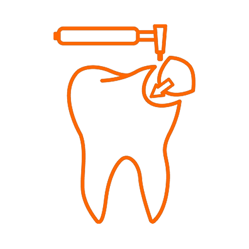 Symbol of Dental Filling and Extraction